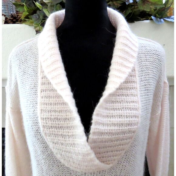 J. Crew Women's Dolce Shawl Collar Popover Sweater Blush Pink XS EUC - Picture 1 of 7